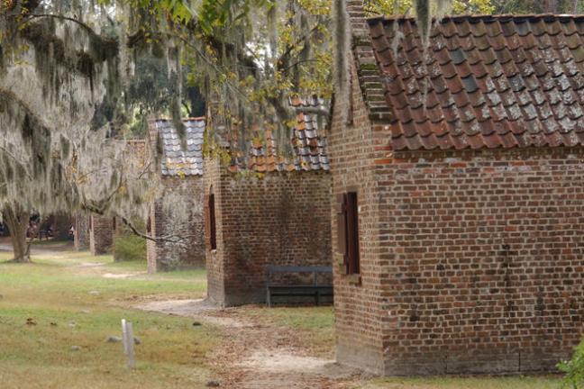 a close up of a brick building